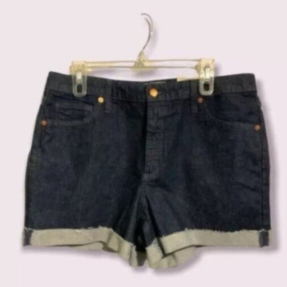 Size 2 Universal Thread Cut Off Shorts Waist 26R Blue Jean Denim Distressed Fray - Picture 1 of 4